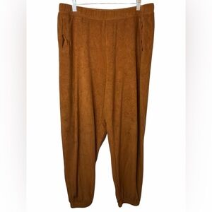 Aerie Rust Brown Terry Cloth Sweatpants